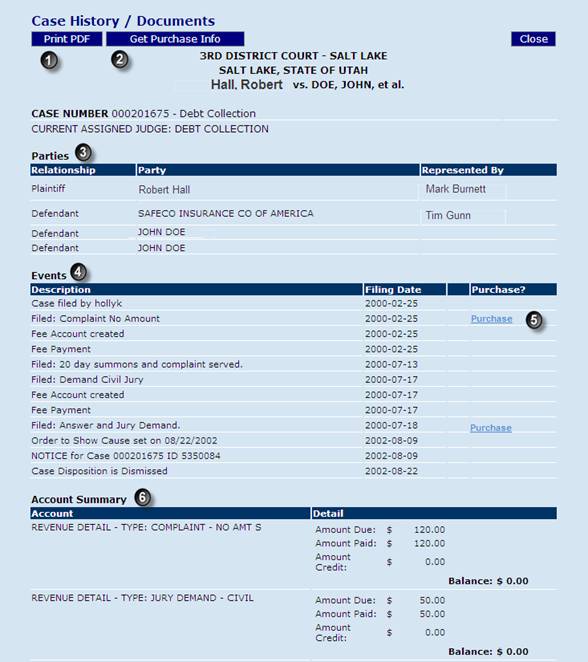 Sample Summary Case History