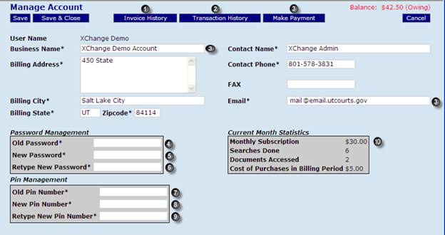 Managing Your XChange Account